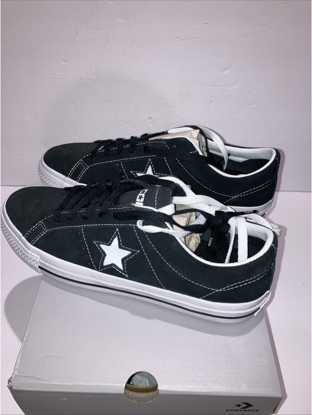 CONVERSE CONS One Star Pro OX Black White 171327C Men’s 10.5!Women’s 12 NEW - Picture 7 of 9